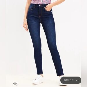Loft Dark Wash Skinny Jeans size 8P